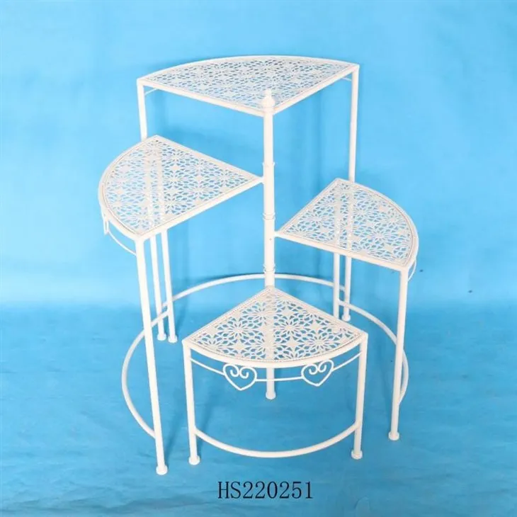 White Iron Plant Stand