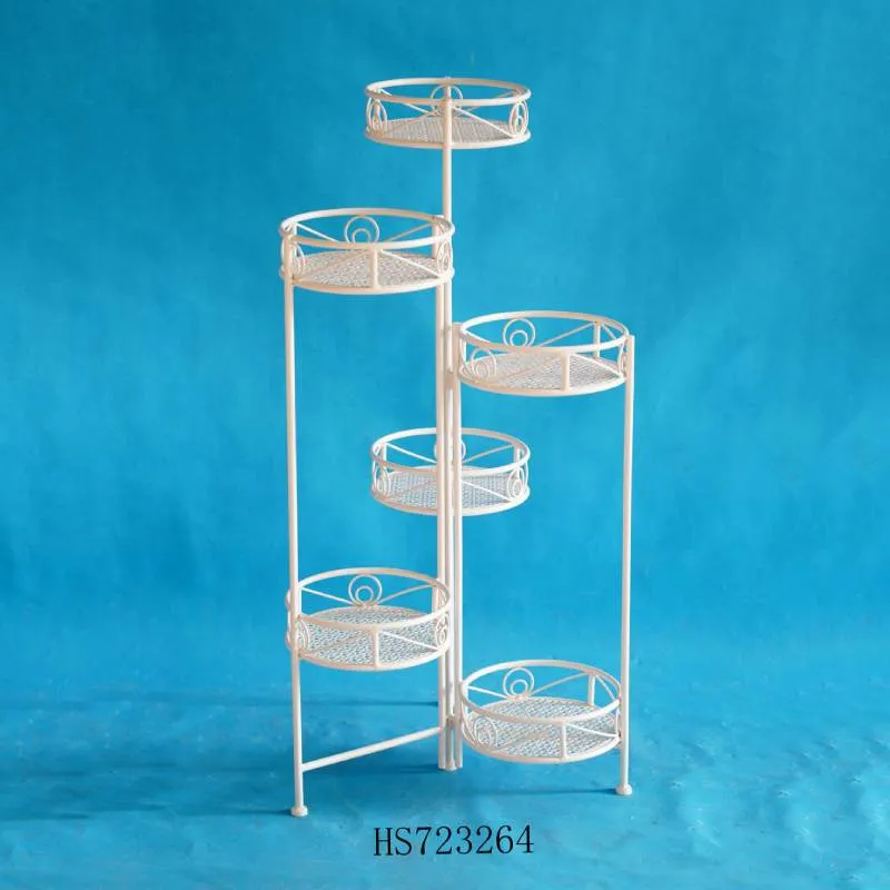 Tall Metal Flower Pot